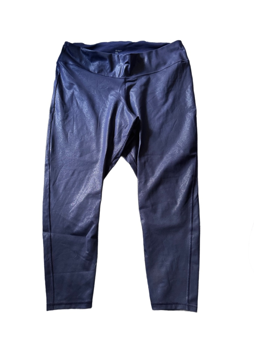 GAP Fit Compression Leggings in Shimmering Navy